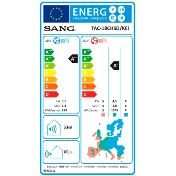 Sang Κλιματιστικό Inverter 18000 BTU A++/A+ TAC-18CHSD/KEI - Image 4