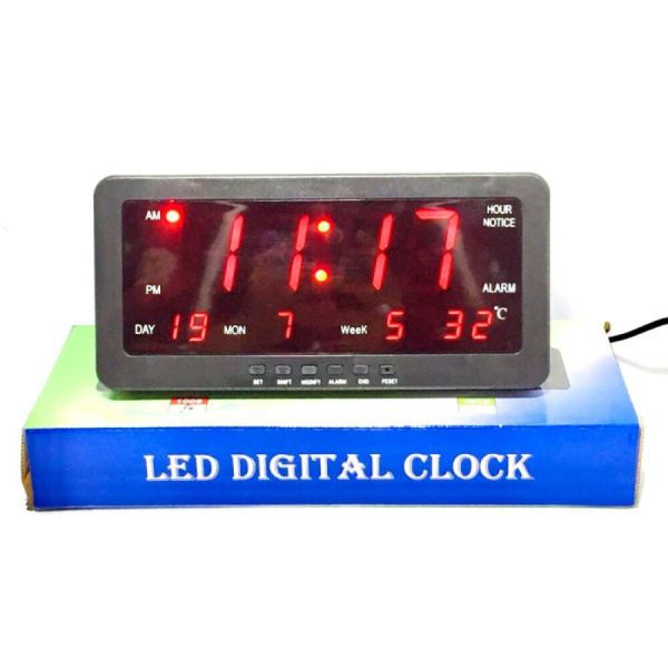 Ηλεκτρονικό Ψηφιακό Ρολόι / Led Digital Clock 1008 - Image 2