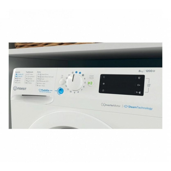 Indesit Πλυντήριο Ρούχων 8kg 1200 Στροφών BWE 81295X WV EE - Image 4