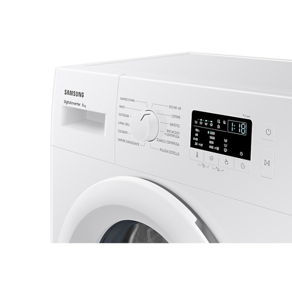 Samsung Πλυντήριο Ρούχων 6kg 1200 Στροφών Digital Inverter WW60A3120WE/ET - Image 3